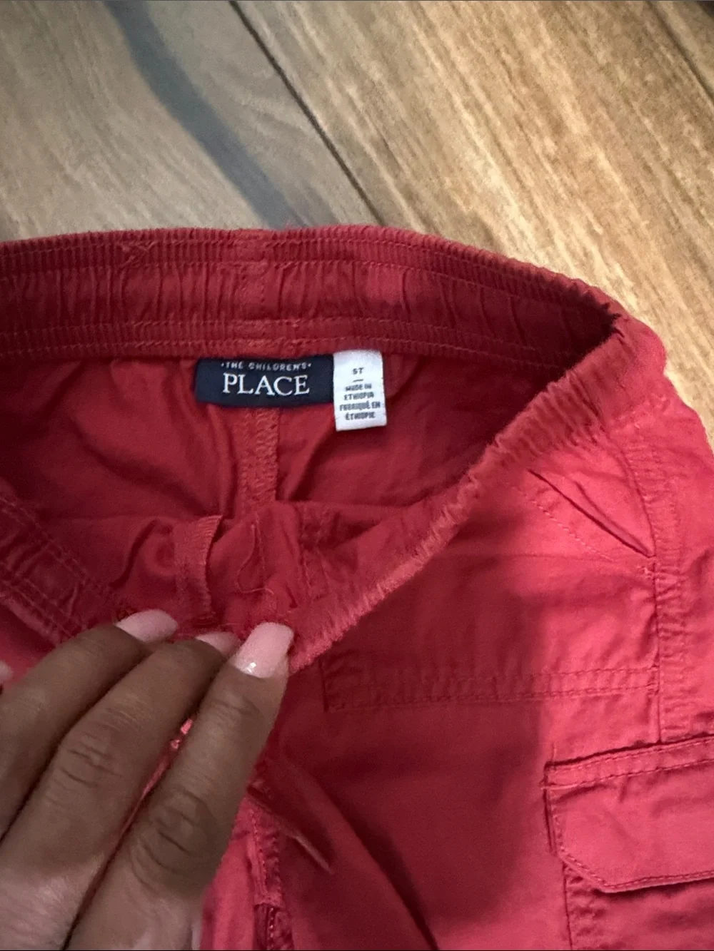 The Children's Place Cargo Shorts Trio - Red, Sage, Gray Camo